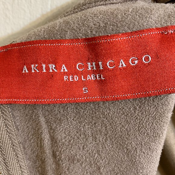 Akira Chicago Deep V-neck Faux Suede Dress - Picture 7 of 8